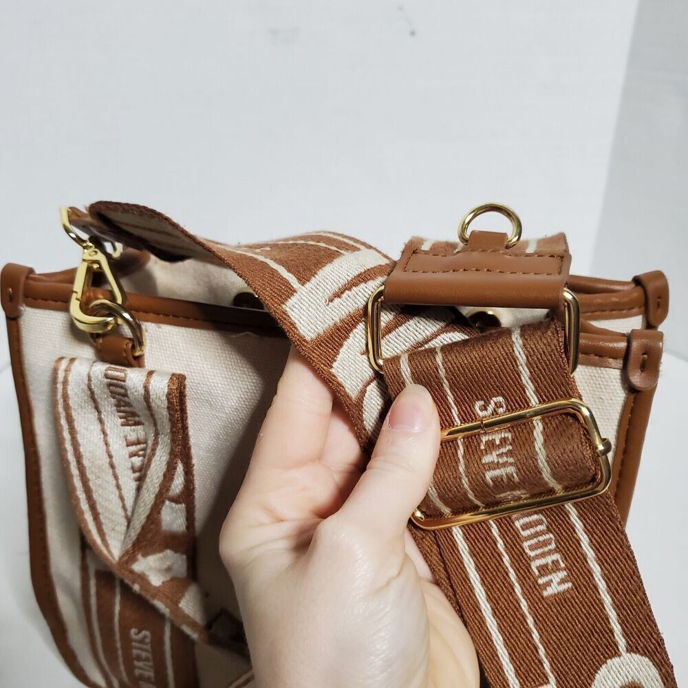Steve Madden Tiktok Satchel Bwebber Creme Brown Bag Tiktok Viral Purse - Picture 5 of 16